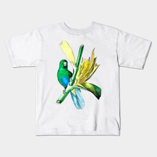 little green parakeet Kids T-Shirt